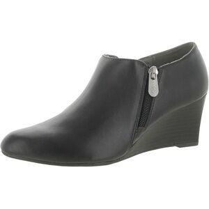 Adrienne Vittadini Midge Women’s Black Faux Leather Ankle Ankle Boots Size 8.5